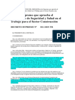 Ds 011-2019-Tr Reglamento de Sst Construcción Civil (1)