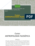 Antropología Filosófica 2021