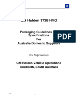 GM1738 HVO - Plant Specific Packaging Requirements
