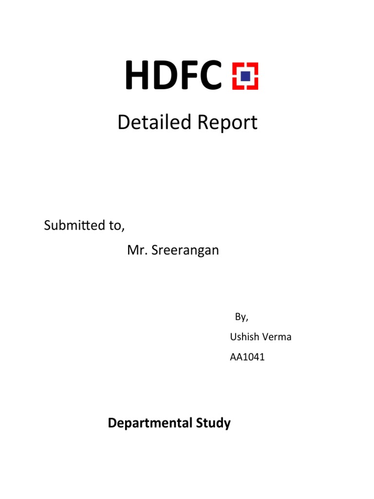 Detailed Report: Submitted To, Mr. Sreerangan | PDF | Marketing | Human ...