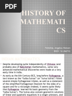 History of Mathemati CS: Felisilda, Angelou Watson Bsed-1A (Math)