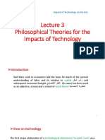 Philosophical Theories For The Impacts of Technology