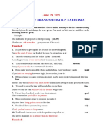 60 Key Word Transformation Sentences