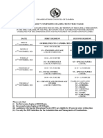 2021 Grade 7 Composite Examination Timetable