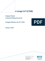 Quebec Jean-Lesage Int'l (CYQB) : Airspace Project Customer Briefing Document Changes Effective: Nov 8, 2018