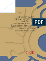 Libro Implementacion de Las Decisiones Del Sistema Interamericano DDHH