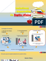 Orientaciones para desarrollar la Sesión Clínica