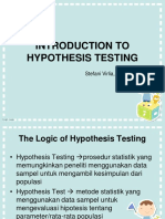 Pert 11,12 - Introduction To Hypothesis Testing
