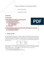 MFT Solution of The Ising Model - Franz Utermohlen