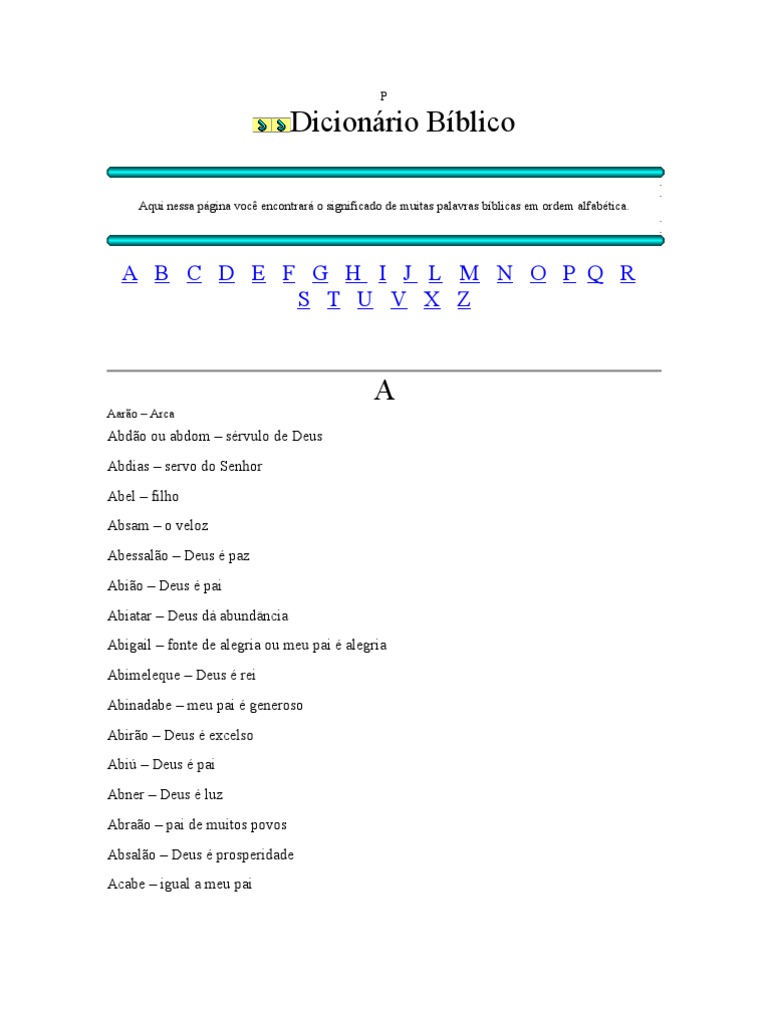 Diccionario Biblico 2, PDF, Abrahán