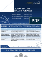 Teaching English For Specific Purposes