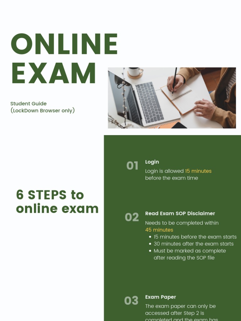 Online Exam Guide: LockDown Browser Steps | PDF | Cyberspace | World ...