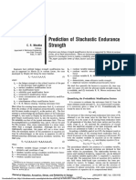 Prediction of Stochastic Endurance Strength: C. R. Mischke