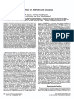 Effect of Aspirin and Sulindac On Methotrexate Clearance