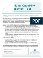 Organisational Capability Self-Assessment Tool