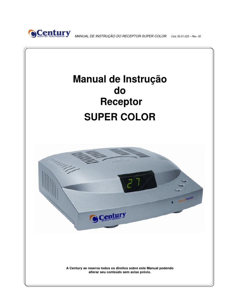 Manual Receptor Century PDF Frequência muito