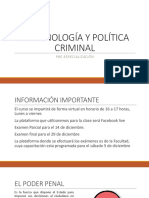 POLÍTICA CRIMINAL y CRIMINOLOGIA