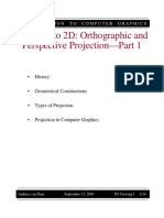 From 3D To 2D: Orthographic and Perspective Projection-Part 1