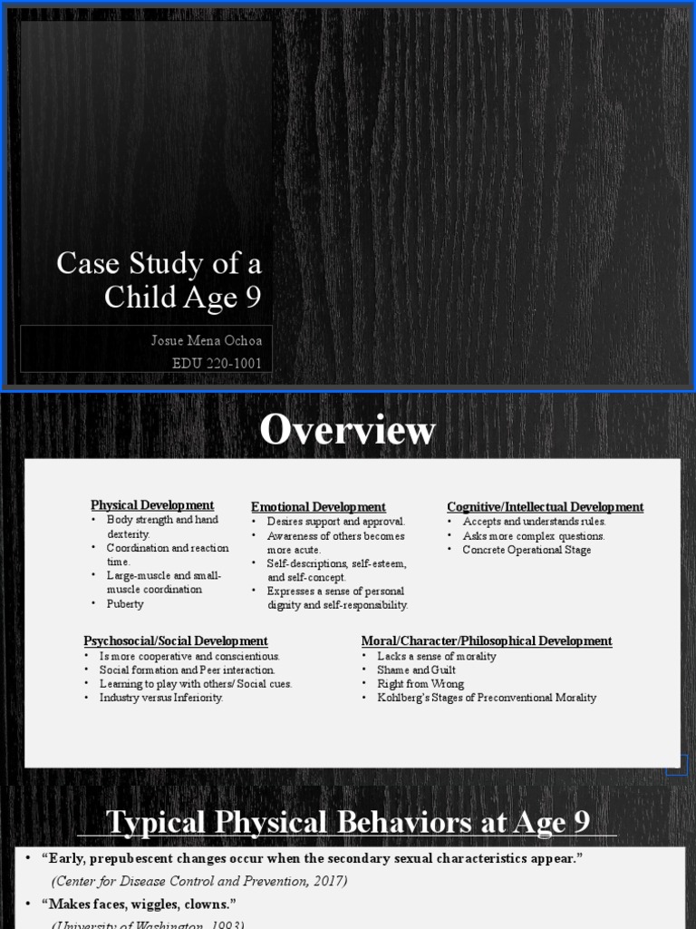 Case Study of a 9-Year-Old Girl | PDF | Child Development | Relationships