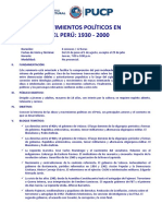 Sílabo Movimientos Politicos en El Peru - Junio2021