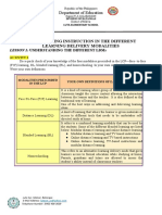 Module 3A:: Designing Instruction in The Different Learning Delivery Modalities