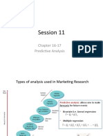 Session 11: Chapter 16-17 Predictive Analysis