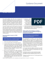 Guidance on Mechanical Ventilation for SARS CoV-2