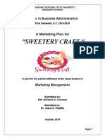 Marketing Plan for Sweetery Craft's Customized Cakes
