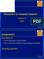 CS 445 / 645 Introduction To Computer Graphics: Color