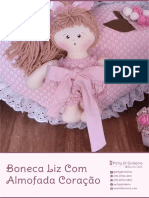 01 Boneca Liz Com Almofada de Coracao