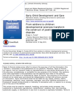From Soldiers To Children - Developmental Sciences Transform The Construct of Posttraumatic Stress Disorder