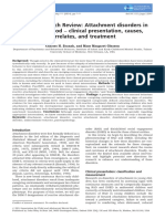 Annual Research Review - Attachment Disorders in Early Childhood - Clinical Presentation, Causes, Correlates, and Treatment