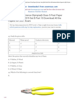 NSO (National Science Olympiad) Class 5 Past Paper (Previous Year) 2019 Set B Part 10 Download All The Papers For 2021 Exam