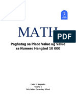 Math 3 Q1 Lesson 3 Giving The Place Value and Value of Numbers by CE