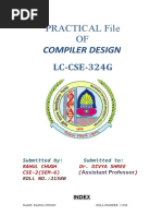 Compiler Design Practical File