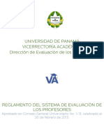 Reglamento Del Sistema de Evaluación de Los Profesores