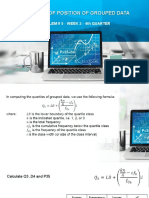 Measures of Position of Grouped Data