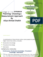 Stage 2: Performance Planning: Choosing A Measurement Approach by Aliya Ahmad Shaikh