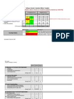 Software Vendor Evaluation Matrix Template