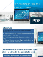 Permutation of N Objects Taken R at A Time