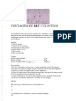 Contagem de reticulócitos e hemograma completo