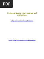 Pdfcoffee.com College Entrance Exam Reviewer PDF Philippinespdf PDF Free (1)