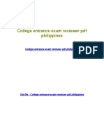 Pdfcoffee.com College Entrance Exam Reviewer PDF Philippinespdf PDF Free (1)