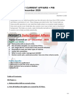 Insights Daily Current Affairs + Pib SUMMARY-12 December 2020