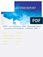 GENC - Java Summative - RDP - Knowledge Based Assessment (101-BASICS) - ATKJE581 - RDP - 2