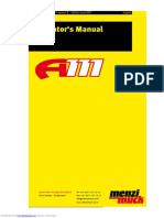 Operator's Manual: Menzi Muck A111 Version E - Edition June 2007 English