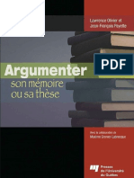 Argumenter Son Memoire Ou Sa These - Jean-Francois Payette & Olivier Lawrence
