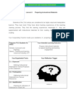 LESSON 2- PREPARING INSTRUCTIONAL MATERIALS