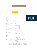 Perhitungan Struktur Tangga Data - Data: Beban Mati