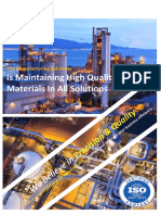 Maintaining High Quality Materials Solutions